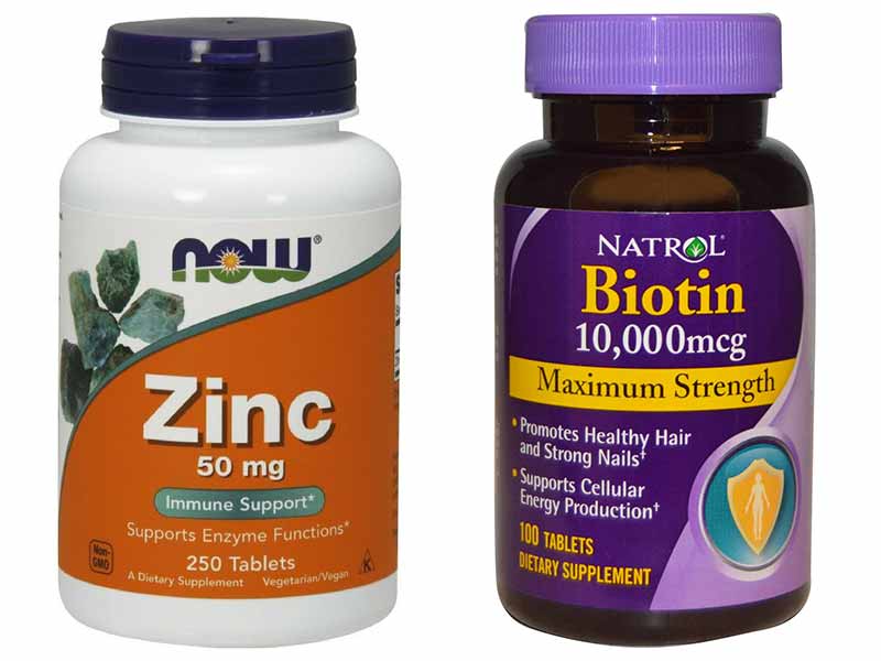 مقایسه بیوتین و زینک