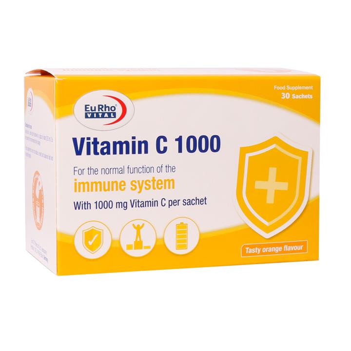 ساشه ویتامین C 1000 میلی گرم یوروویتال 30 عدد