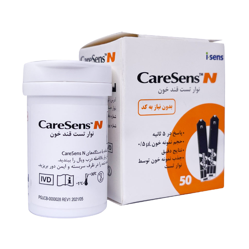 نوار تست قند خون CareSens N