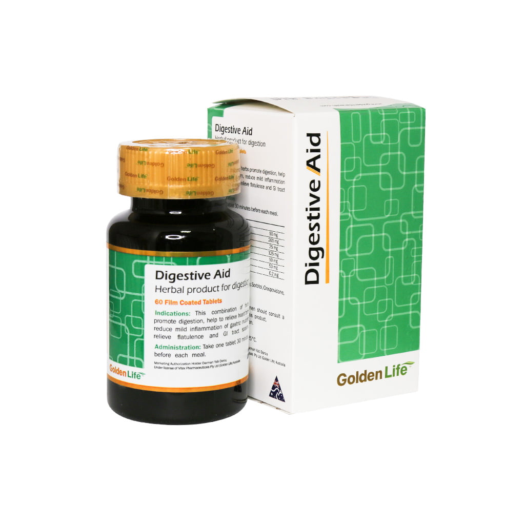 قرص دایجستیو اید گلدن لایف | 60 عددی