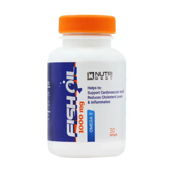سافت ژل روغن ماهی 1000 میلی گرم نوتری بست 30 عددی
