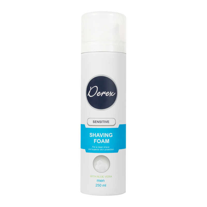 فوم اصلاح دریکس Derex مدل Sensitive حجم 250 میلی لیتر