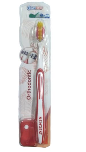مسواک ارتودنسی کانفیدنت سری Newdentبا برس نرم
