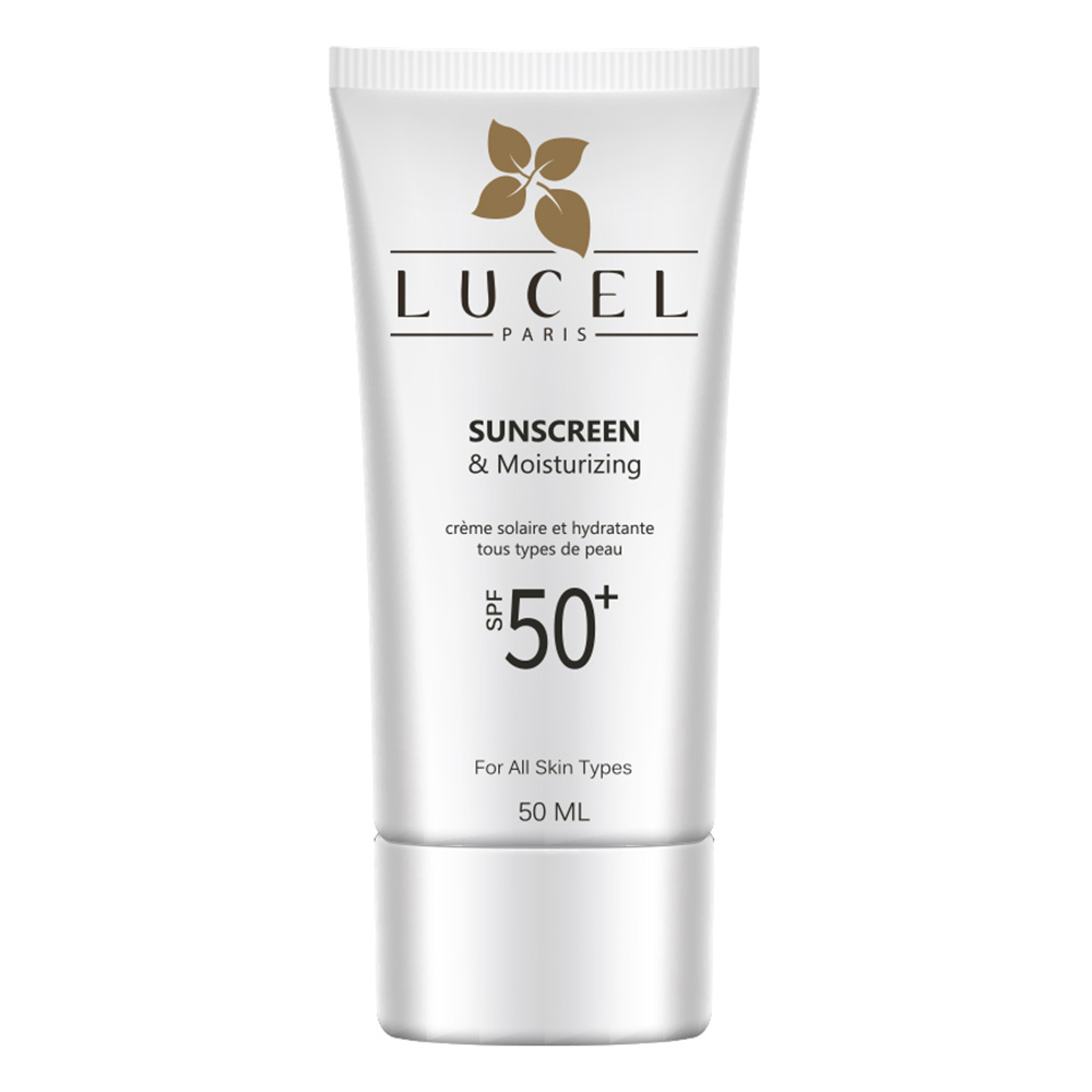 کرم ضد آفتاب و مرطوب کننده بی رنگ SPF 50 لوسل