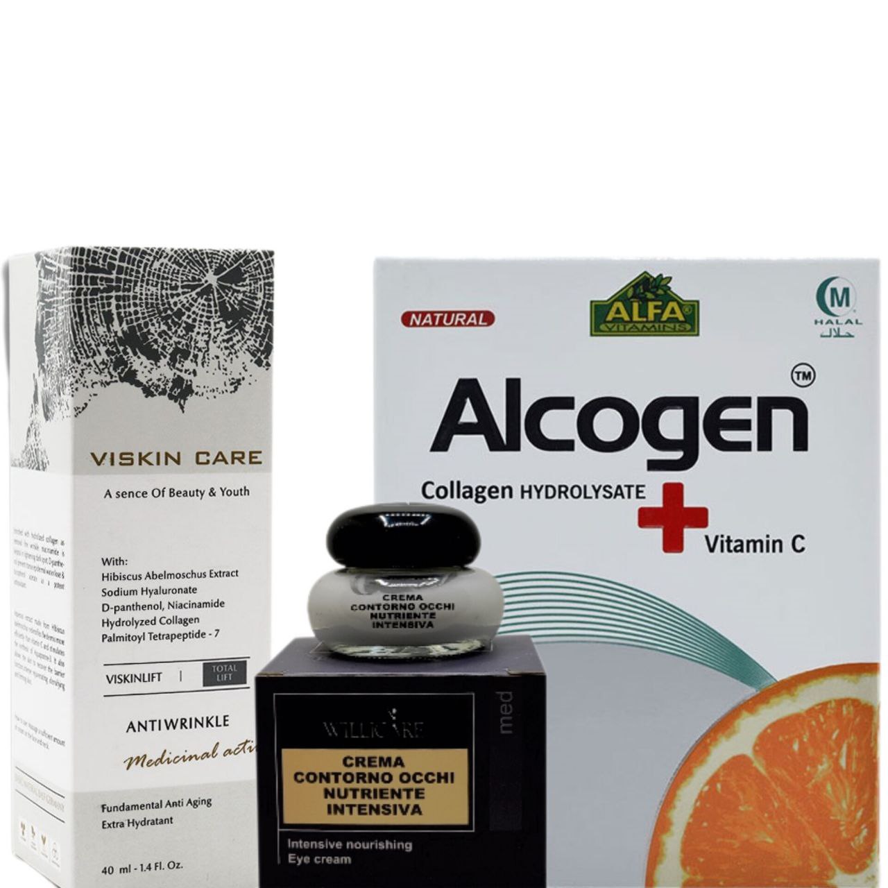 پک ضد چروک پیشرفته با ویتامین C | شامل ژل دور چشم ویلی‌کر و کرم لیفت ویسکین کر