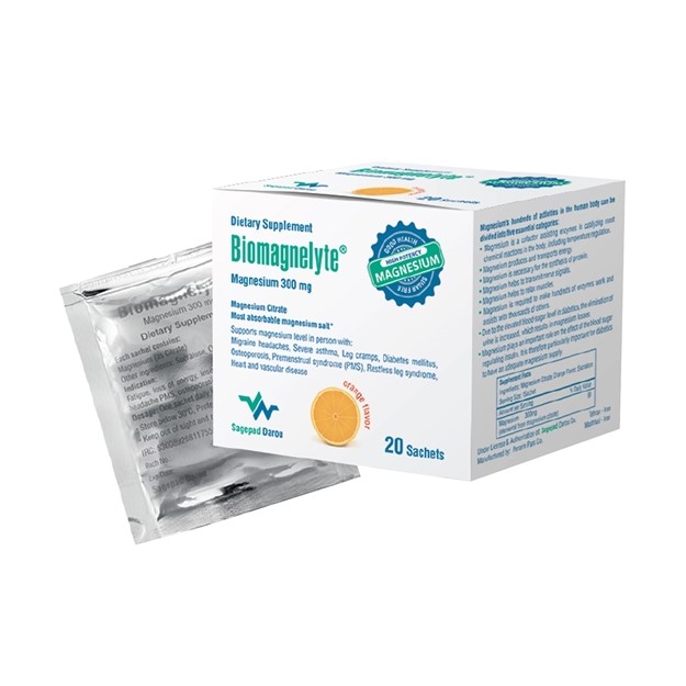 ساشه منیزیم بیومگنلیت ساج پاد دارو ۲۰ عددی