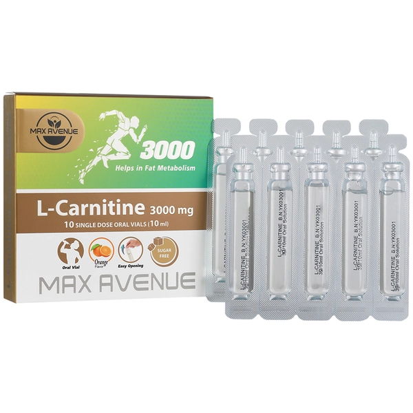 ویال خوراکی ال کارنیتین مکس اونیو 3000 میلی گرم