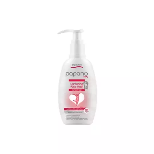 ژل شستشو روشن کننده صورت پاپانو بدون الکل و پارابن 200ml