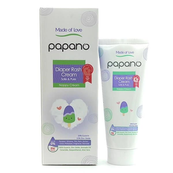کرم سوختگی کودک پاپانو مدل Diaper Rash Cream حجم 75 میلی لیتر