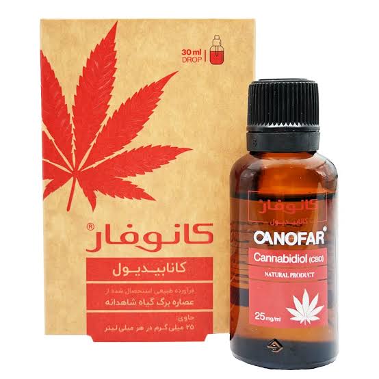 قطره خوراکی کانابیدیول 25 میلی گرم کانوفار  30 میلی لیتری