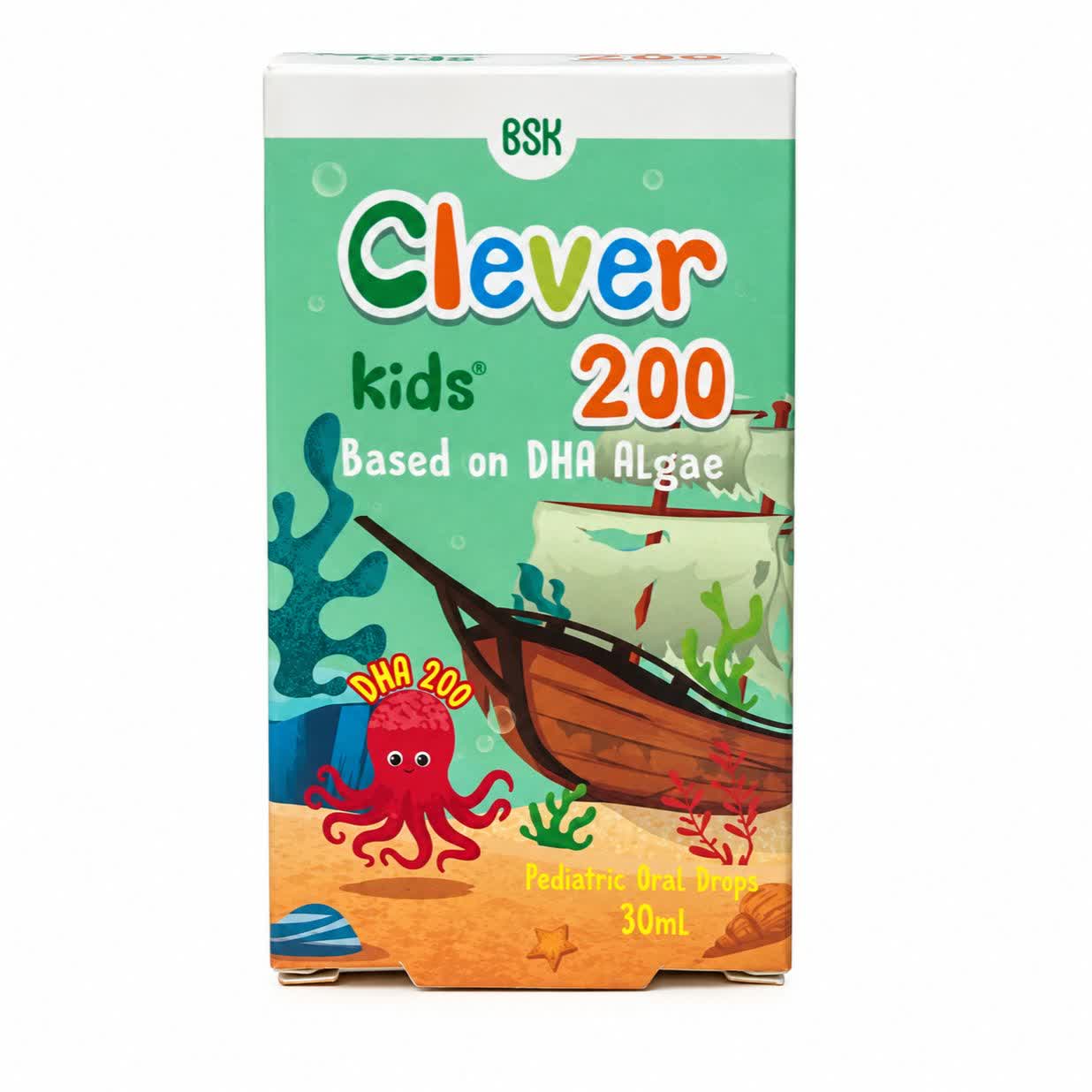 قطره خوراکی کلور کیدز بی اس کی حاوی 200 میلی گرم DHA