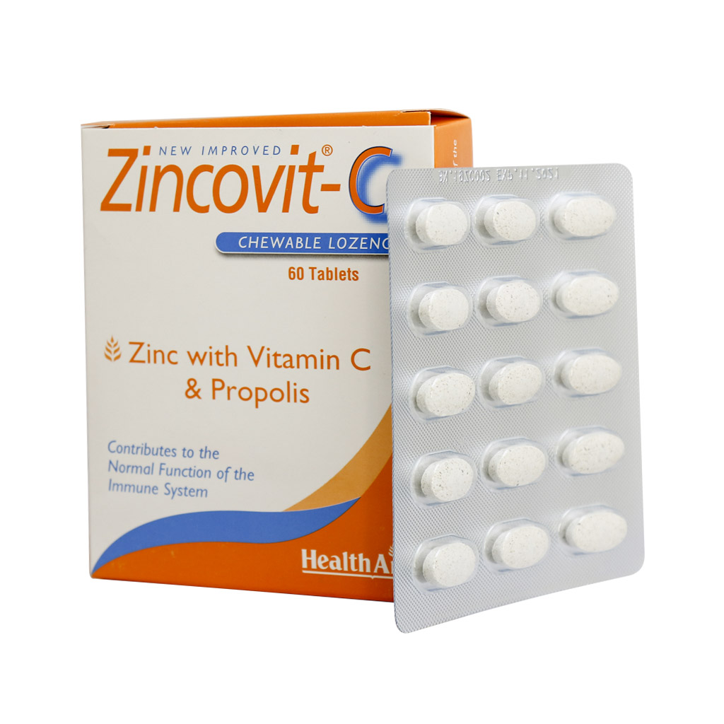 زینکوویت ث  جویدنی هلث اید 60 عدد